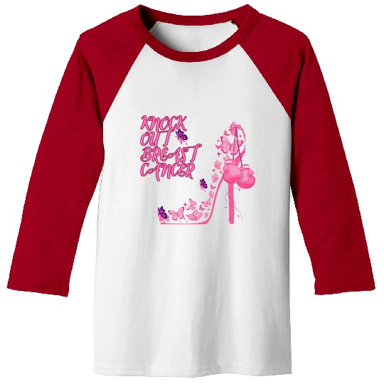 Knock Out Breast Cancer Baseball Tees