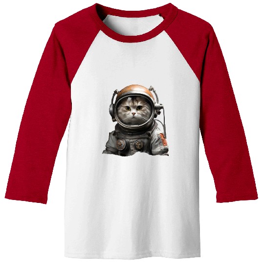 Space Feline: Cat Astronaut Adventure Baseball Tees