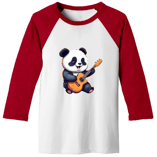 Panda guitarist Baseball Tees