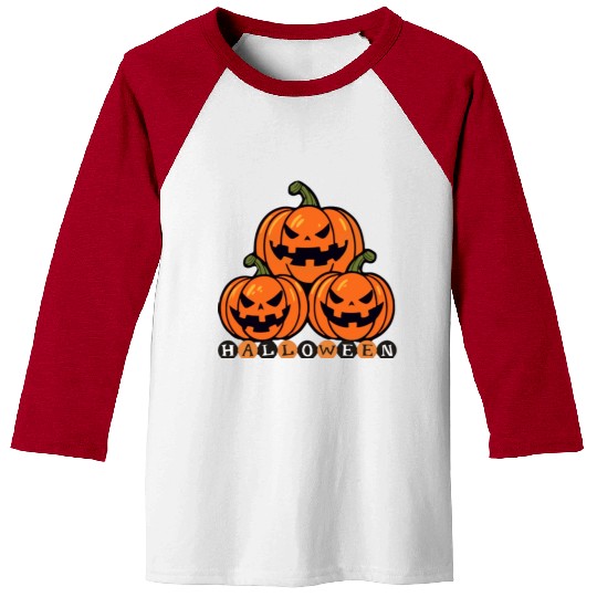 Halloween pumpkin Baseball Tees