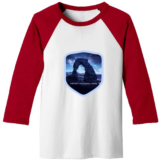 Arches National Park Stickers Baseball Tees