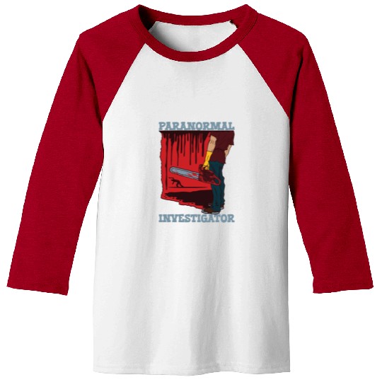 Ghost Hunting Paranormal Investigator Baseball Tees