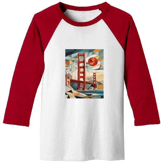 Golden Gate Bridge California Baseball Tees, Golden Gate