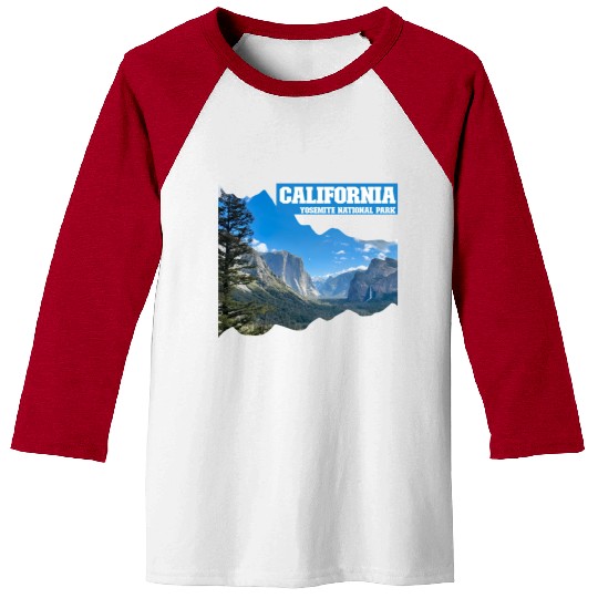 California – Yosemite National Park Baseball Tees