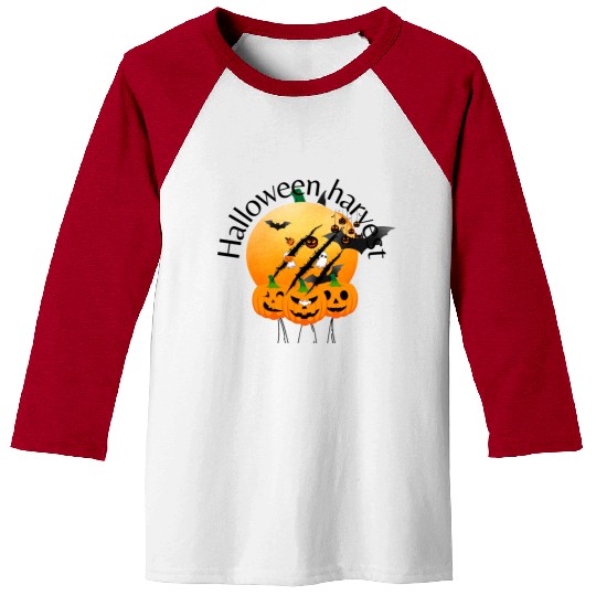 Halloween Harvest Be Courageous Baseball Tees
