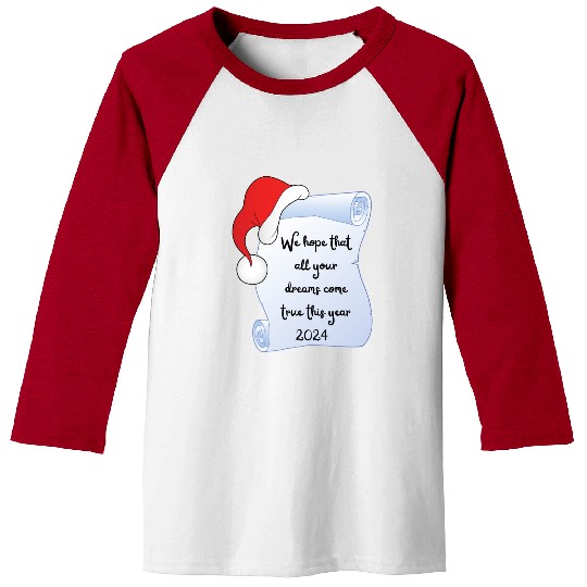 Santa Claus wishes Baseball Tees