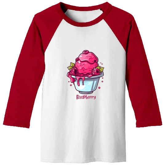 Raspberry Baseball Tees