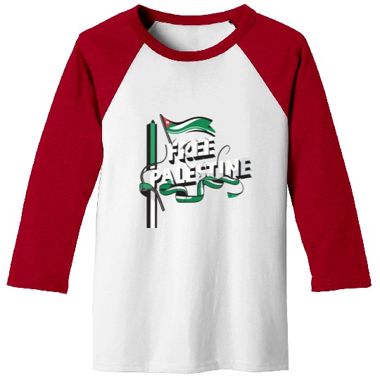 I Love Free Palestine Flag Save Gaza Baseball Tees