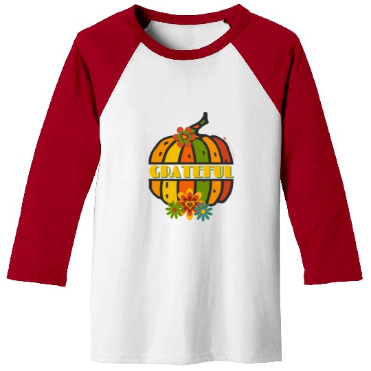 Grateful Pumpkin Baseball Tees