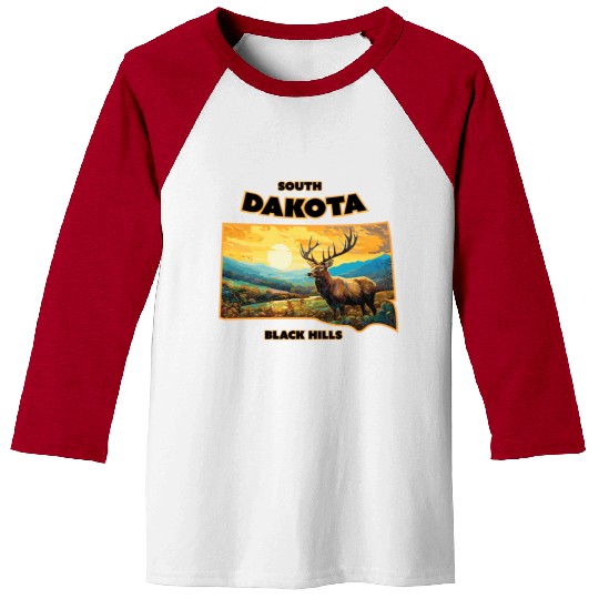South Dakota - Elk Baseball Tees