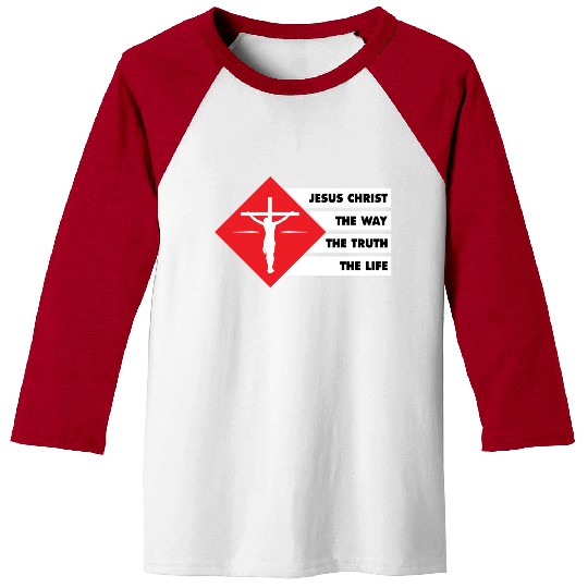Jesus The Way The Truth The Life Christian Baseball Tees