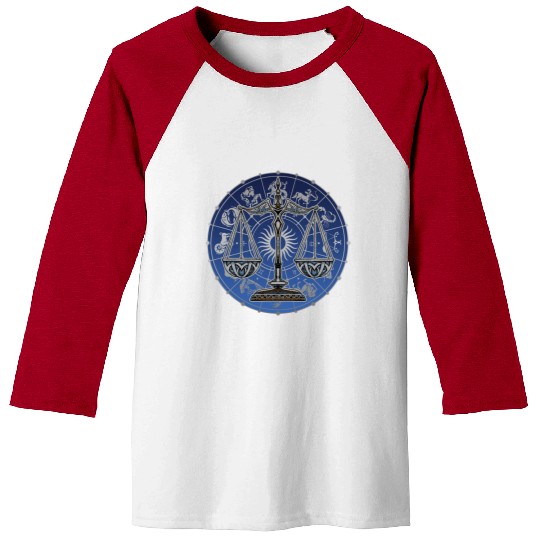 Libra Zodiac star sign horoscope Astrology Baseball Tees