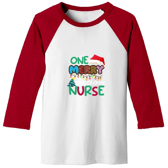 One merry Oncology Nurse Christmas Baseball Tees