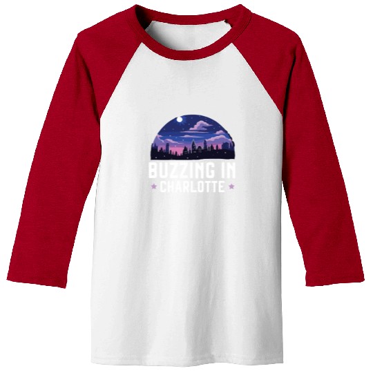 Charlotte North Carolina USA America United States Baseball Tees