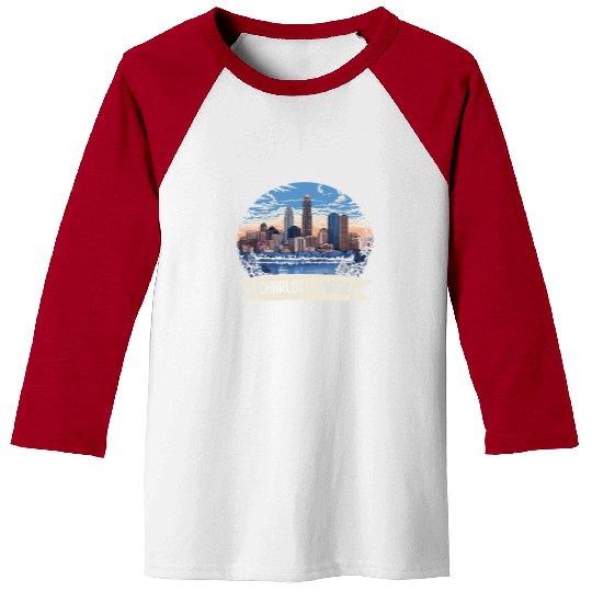 Charlotte North Carolina USA America United States Baseball Tees