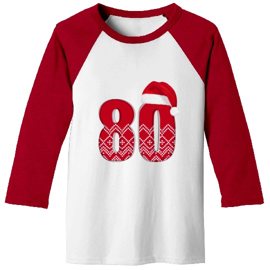 80th Birthday - Congratulations Number Eighty! Baseball Tees