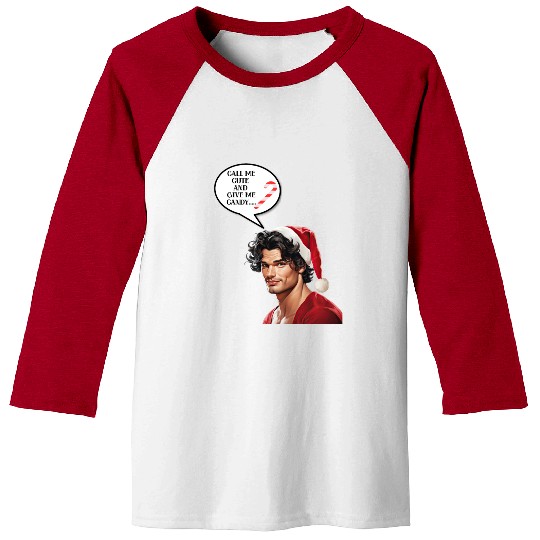 Christmas Nice Cute and Handsome Man Baseball Tees