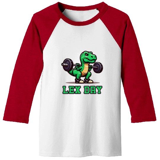 Legs day funny gym dino Baseball Tees