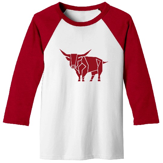 Courageous Bull Heart Baseball Tees