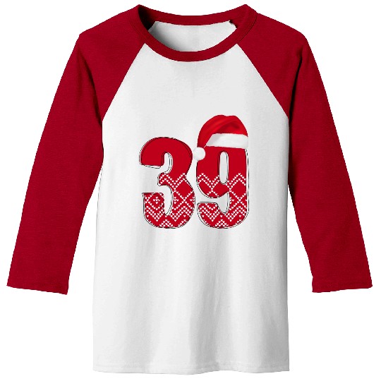39th Xmas Bday Celebration - Number Thirty Nine Baseball Tees