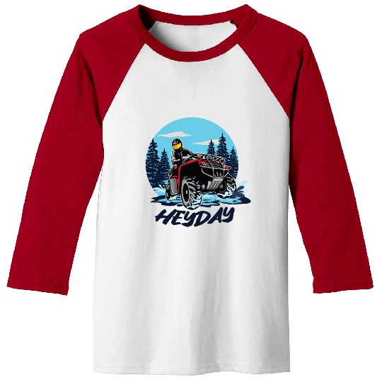 ATV/Quad "Winter Riding" style logo. By "Hey Day" Baseball Tees