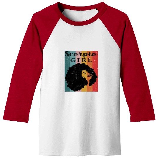 scorpio girl Zodiac Sign Astrology Horoscope Star Baseball Tees