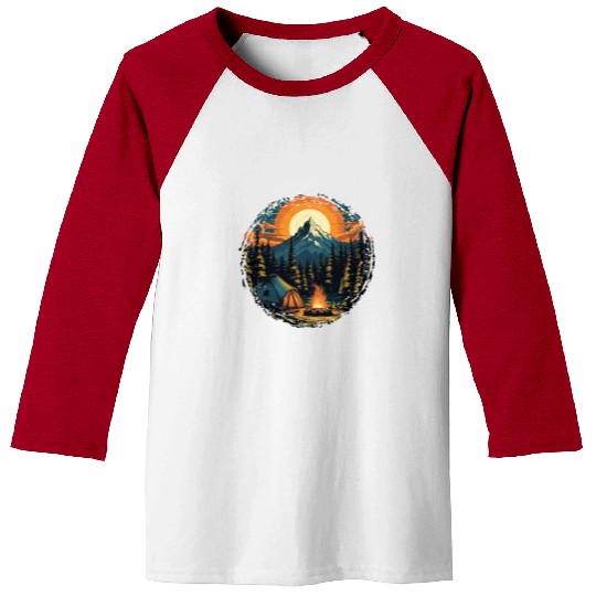 Forest nature trekking adventure Baseball Tees
