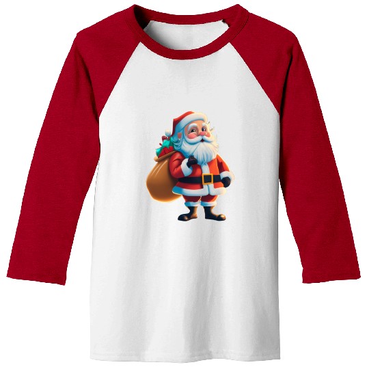 Santa Claus is coming Baseball Tees