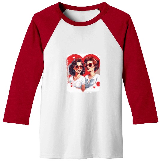 Valentines Day Outfit For Her And Her in love Baseball Tees