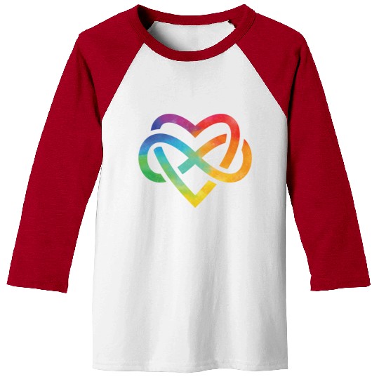 Forever Loved Rainbow Pride Infinite Symbol Baseball Tees
