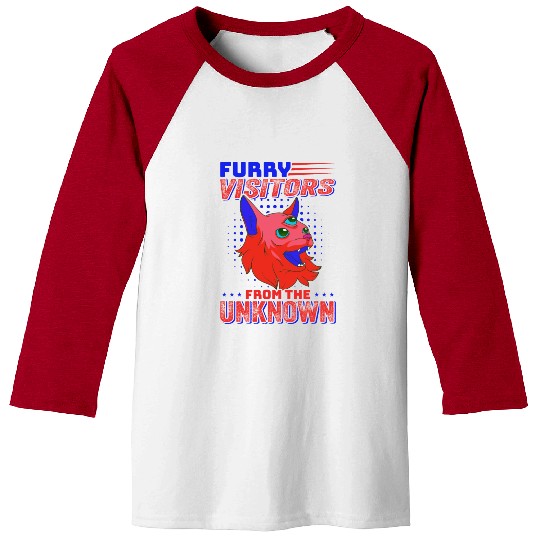 Cat Alien, Aliens, UFO, UAP, Space Unknown Flight Baseball Tees