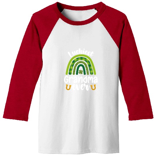 Luckiest Grandma Ever Family St Patrick's Day Baseball Tees