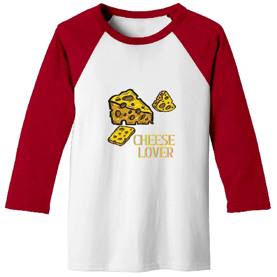 Cheese lover good day holiday street food logo Baseball Tees