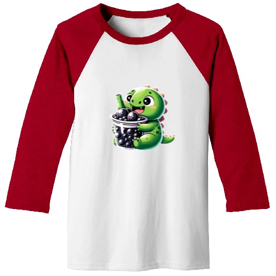 Boba Tea Dragon Kawaii Baseball Tees