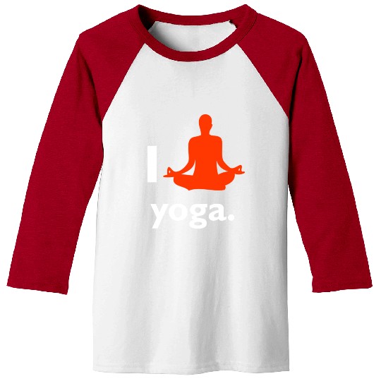 I love yoga Baseball Tees