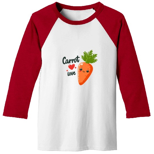 Carrot Love Baseball Tees