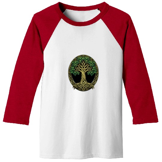 St Patricks Day Celtic Knot Tree Irish Gaelic Baseball Tees