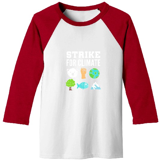 Strike for Climate Eco-Friendly Advocates Gift Baseball Tees