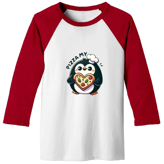 Pizza My Heart - Cheesy Love Baseball Tees