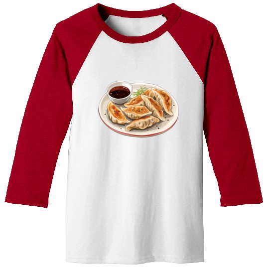 Japanese Pan Fried Dumpling Gyoza Baseball Tees