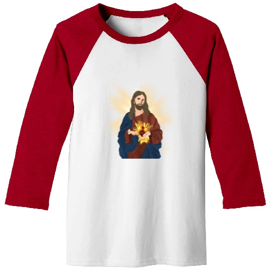 sacred heart of jesus Baseball Tees