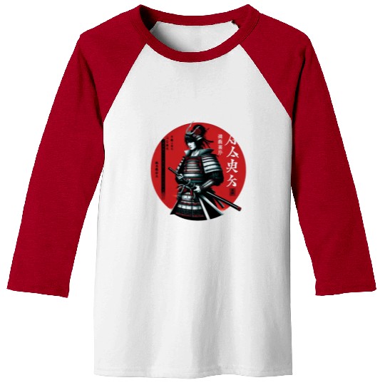 Samurai fighter from ancient Japanese style Baseball Tees