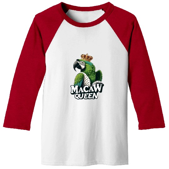 Green Macaw Ornithologist Macaw Queen Baseball Tees