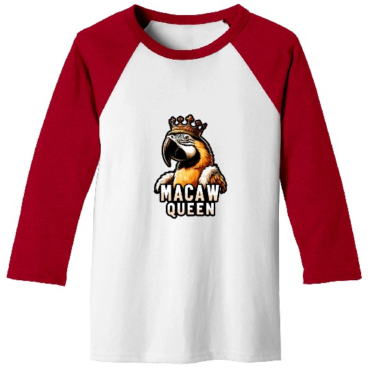 Blue Gold Macaw Ornithologist Macaw Queen Baseball Tees