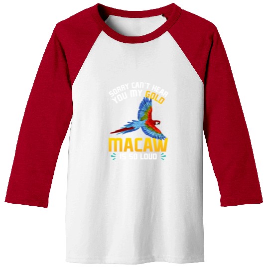 Blue Macaw Gold Macaw Ornithologist Enthusiast Baseball Tees