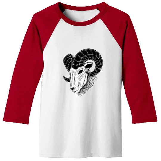Dark Baphomet Goat Art Baseball Tees