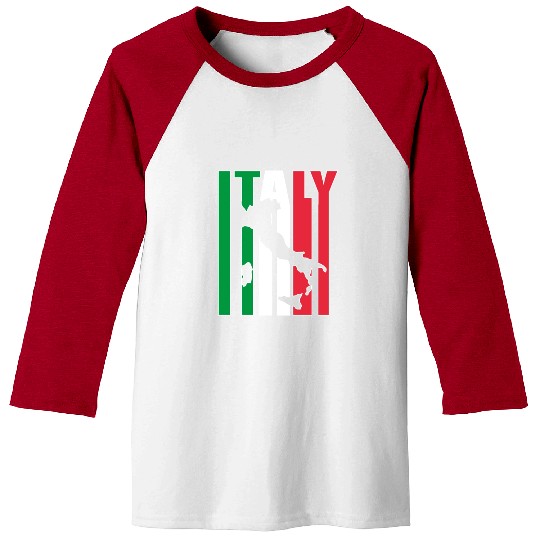 Italy Vintage Countries Italian Culture Flag Baseball Tees