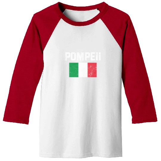 Pompeii Flag Italy Geology Baseball Tees