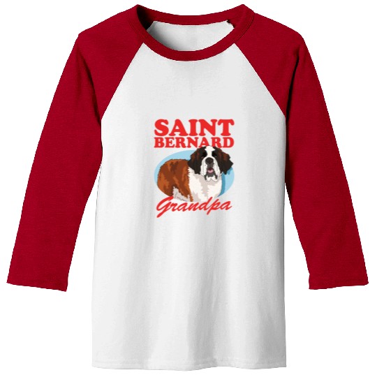 St. Bernhard Dog Saint Bernard Grandpa Baseball Tees