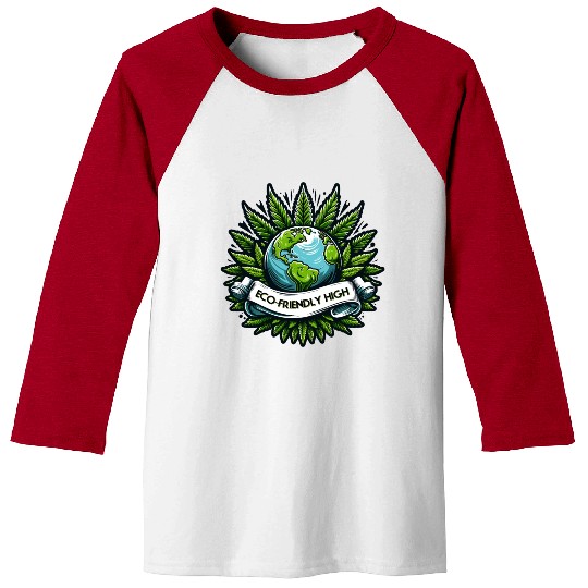 "Eco-Friendly High": Earth & Cannabis Unity Baseball Tees